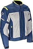 Acerbis Ramsey Vented Giacca Tessile Moto (Blue/Yellow,XXL)