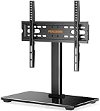 Perlegear Supporto TV Tavolo per 26-60 pollici - Altezza Regolabile Piedistallo per TV da LCD/LED/Plasma,che Regge fino a 40 Kg,VESA Max 400x400 mm