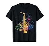 Sax Note Musicali Strumento Musicale Regalo Sassofono Maglietta