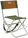 Shakespeare Folding Chair with Rod Rest, Sedie Unisex-Adulto, Marrone/Verde, 100kg