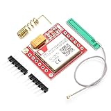 Modulo breakout GPRS GSM Binghe Moduli MicroSIM GPRS GSM con slot per scheda SIM Quad-Band 850/900/1800/1900 MHz + antenna PCB, 3,7~4,2 V, interfaccia seriale TTL Adatto per dispositivi IoT