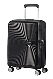 American Tourister Soundbox - Spinner 55/20 Tsa Exp, Valigia Espandibile, S (55 cm - 41 L), Nero (Bass Black)