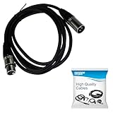 HQRP 1.8m Cavo femminile XLR a maschio XLR 3 poli Compatibile con RODE NT1000, NT2-A Microfono