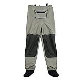 Kylebooker Breathable Chest Waders Stockingfoot Fishing Waders, verde oliva, 3XL