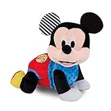 Disney Baby Clementoni - Baby Mickey Gattona con Me, Topolino Peluche per Imparare a Gattonare, Gioco Prima Infanzia Bambini 6-36 Mesi, Insegna Numeri e Versi degli Animali, Lingua Italiana, 17237