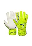 Reusch Attrakt Solid Junior Guanti da portiere per i bambini con costruzione con cuciture esterne per tutte le superfici dei campi da gioco