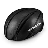 ROCKBROS Copricasco da Bici Impermeabile Copri Caschi Idrorepellente da Bicicletta MTB Ciclismo Copertura Anti-Pioggia Idrorepellente Riflettenti Antivento Helmet Cover