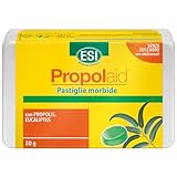 ESI - Propolaid Pastiglie Morbide, Caramelle Gola con Propolis ed Eucalipto, Azione Balsamica e Antinfiammatoria, Senza Glutine e Vegetariane, 50 g