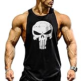 Cabeen Uomo Palestra Canotta Smanicato Bodybuilding Canottiera Gym Cotone Sport Tank Top