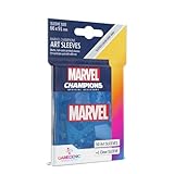 ggs10106ml - 50 buste standard - marvel art sleeves - marvel blue