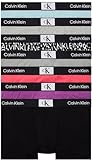 Calvin Klein Pantaloncini Boxer Uomo Confezione da 7 Cotone Elasticizzato, Multicolore (Stg Hblkcl Cldlgrck96 Prt_Blk), L