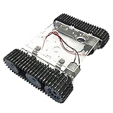 predolo Kit di Cingoli Cingoli in Acrilico 33GB520 Motore -12V Serbatoio Auto Telaio Cingolato Robot Fai