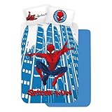 completo lenzuola per bambini 3 pezzi spiderman marvel per letto una piazza e mezza lenzuola in 100% cotone