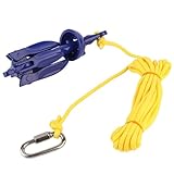 Nimomo Kayak AnchorFolding Small Boat Grapnel Anchor Kit con Corda Buckle Accessorio Durevole Alluminio Gonfiabile per Paddle Board Canoa Motoscafo