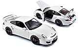 Modellino Auto Porsche 911 Gt2 2007 Bianco Scala 1:18 Model 187572