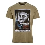 Barbour International t-Shirt Uomo Verde Steve McQueen Hero Tee