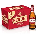 Peroni Birra 175 Anniversario, Cassa Birra con 24 Birre in Bottiglia da 33 cl, 7.92 L, Birra Lager con Malto 100% Italiano dal Gusto Moderatamente Amaro, Gradazione Alcolica 4.7% Vol