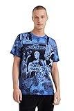 Desigual TS_Raphael, 5105 T-Shirt, Blu, M Uomo