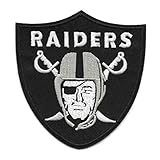 Oakland Raiders - Toppa termoadesiva da 9,5 cm, motivo: calcio di Las Vegas