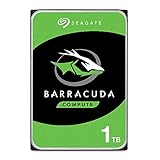 Seagate Barracuda 1 TB internal Hard Drive HDD, 3.5 Inch, 7200 U/Min, 64 MB Cache, SATA 6 Gb/s, Modellnr.: ST1000DMZ14