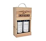 Calvet - Confezione regalo di 2 bottiglie di vino rosso Riserva, Bordeaux in cassa di legno (2 x 0,75 L)