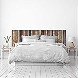 MEGADECOR DECORATE YOUR HOME Testiera per letto in PVC, decorativa, economica, struttura in legno in diversi colori antichi, varie misure (200 x 60)