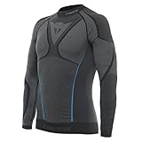 Dainese Dry LS Maglie Termiche, Nero/Blu, M Uomo