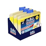 Finish Curalavastoviglie, Additivo Lavastoviglie, 3 Prodotti da 250 ml, Cura Lavastoglie al Limone