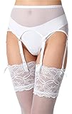 Merry Style Cintura Reggicalze Donna MSKS912 (Bianco-2, L)