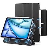 ESR Cover per iPad Air 11" M2 2024, iPad Air 6/5/4 Generazione (2022/2020), Custodia Magnetica con Supporto Trifold, Aggancio Magnetico, Supporto per Pencil Pro/USB-C, Auto Attivazione/Standby, Nero