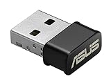 ASUS USB-AC53 Nano - Adattatore Wi-Fi e USB , (AC1200 Dual Band), 300 - 867 Mbps, Formato Compatto, Supporto MU-MIMO, Nero