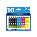 alphaink 10 Cartucce compatibili con Epson T1285 T1281 T1282 T1283 T1284 XL per Epson Stylus SX125 SX130 SX230 SX235W SX445W SX440W SX438W SX435W S22 SX430W SX425W SX425 SX420W BX305F BX305FW BX305FW