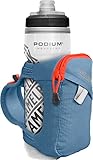 CAMELBAK Portaborraccia da Mano Quick Grip Borraccia Podium Chill da 620 ml, Bottiglia d Acqua Unisex Adulto, Blu/Piccante del Capitano, 620ML