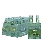 FEVER-TREE Ginger Beer con Aromi Naturali, Miscela di Zenzero, Ingredienti di Origine Naturale, Gusto Speziato e Corposo, Acqua Tonica di Fonte Gassata, 4x 200ml, 24 pezzi