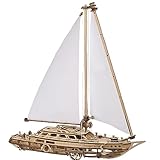 UGEARS Sogno di Serenity - Puzzle Legno Adulti Modello Barca a Vela - Puzzle 3D Legno per Navigazione Modellismo Navale - Ideale per Modellismo da Costruire Adulti e Appassionati di Modellini Navi