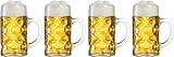 Cookinglife Boccale da birra Oktoberfest 1 litro - 4 pezzi