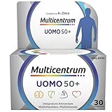 MULTICENTRUM Uomo 50+ Integratore, Confezione da 30 Pezzi