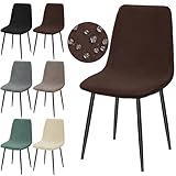 Alishomtll Coprisedia elasticizzato universale per Eames Chair Jacquard, rivestimento impermeabile per sedie da pranzo rimovibile, lavabile, protezione per cucina, banchetto, matrimonio, feste (caffè,