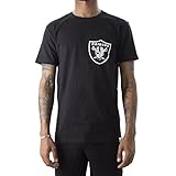 Majestic NFL Oakland Raiders Noos Gamily T-Shirt Uomo Nero Nero M