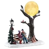 Lemax 84359 – Christmas Moon – Natale sotto la luna piena – Nuovo 2018 – Vail Village Table Pieces – Tavolo illuminato a LED in poliresina – Decorazione/decorazione natalizia – Mondo di Natale