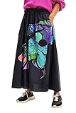 Desigual FAL_Globule-Lacroix Skirt, Nero, M Donna