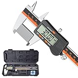 Calibro Digitale,Preciva Caliper metrico da 150 mm/6 pollice,Micrometro Calibro a Elettronico Corsoio Grande Schermo LCD Strumento di Misurazione del Diametro Righello per la Lavorazione del Legno