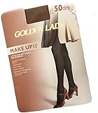 GOLDEN LADY COLLANT DONNA MAKE UP 50 DEN - CONFEZIONE DA 3 PAIA - BASICO, OPACO, COPRENTE CON CUCITURE COMFORT