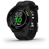 Garmin Forerunner 55 (Black), Smartwatch running con GPS, Cardio, Piani di allenamento inclusi, VO2max, Allenamenti personalizzati, Garmin Connect IQ, Taglia unica