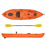 Kayak - Canoa Wave Atlantis arancio 305 cm - 2 gavoni + seggiolino + pagaia + ruotino + porta canna da pesca