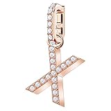 Swarovski Donna Acciaio_Inossidabile Fermaglio Charm 5440510, Bianco