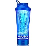 VOLTRX Shaker per Proteine Elettrico, Fatto con Tritan - Senza BPA - 24oz(700ml) Vortex Portatile Mixer Cup/Tazze Shaker Ricaricabili USB per Frullati Proteici (Blu)