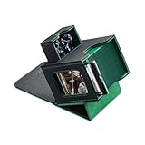 Mage Tech Commander Deck Box per MTG - Design Brevettato, Vetrina Commander, Adatta a 100 Carte Double-Sleeve, Porta Carte Magnetico da 35pt & Vassoio per Dadi - Nero/Verde