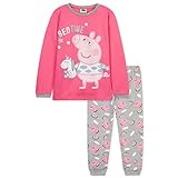 Peppa Pig Pigiama Unicorno per Bambina - Set di Pigiami 2 Pezzi in Morbido Cotone con Manica Lunga - Pigiama Super Carino per Bambine - Idea Regalo Bimbe (3-4 Anni, Rosa)