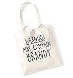 Flox Creative Warning may contain brandy tote bag